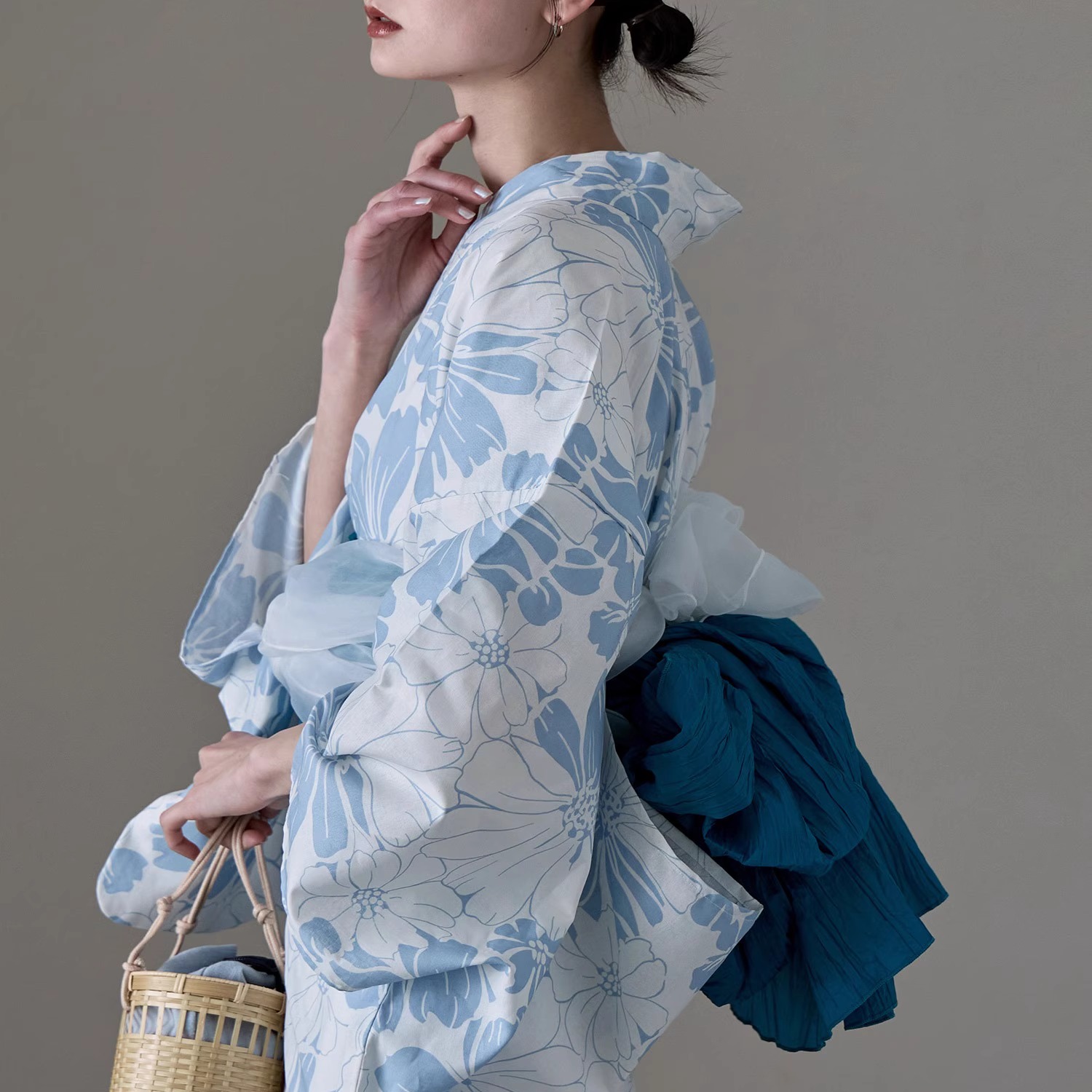Ethnic Fashion Girls - Robe Yukata Kimono Traditionnelle en Coton