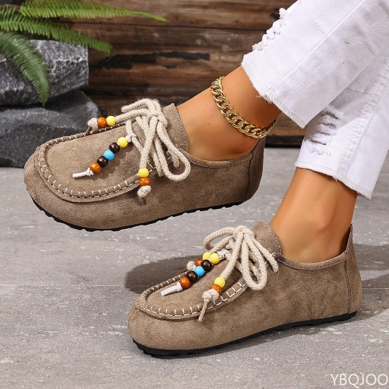 Ethnic Fashion Style - Mocassins polyvalents décontractés et confortables pour
