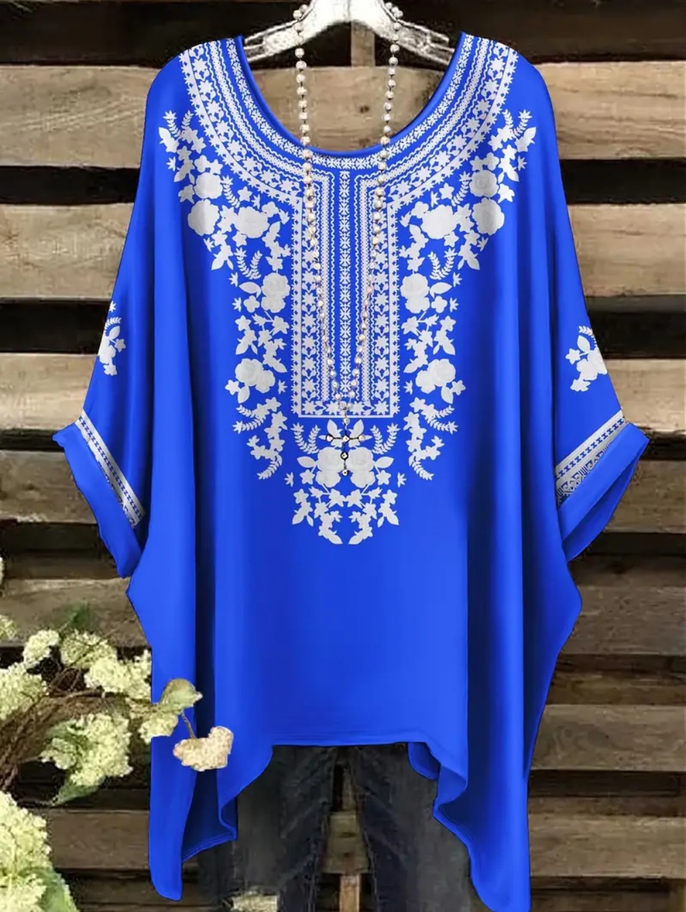 Ethnic Chic Fashion - Bohème Chic surdimensionné T-Shirts Simple Vintage