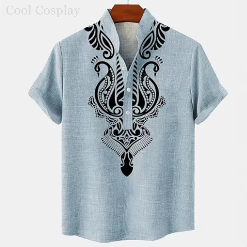 Chemise Henley rétro pour homm - Ethnic Fashion Style avis et prix