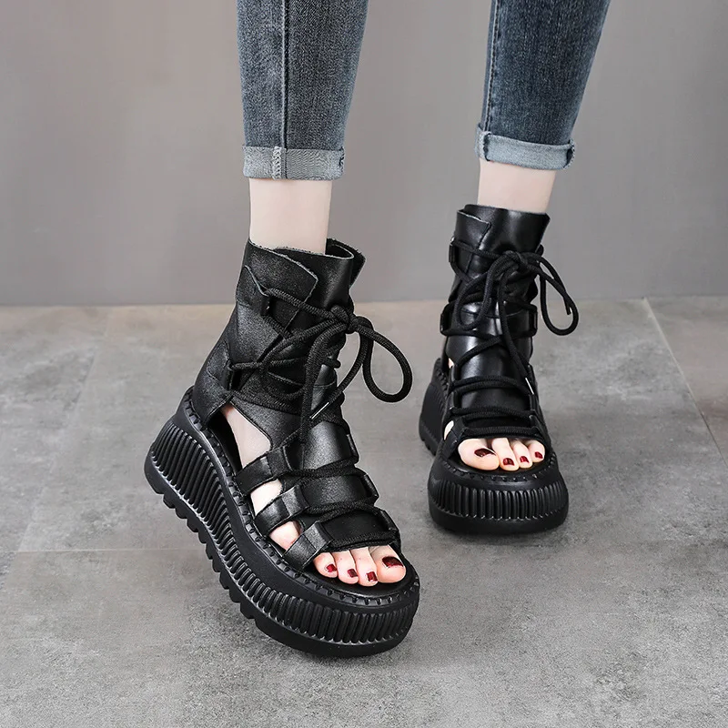 Bottines ethniques en cuir vér - Ethnic Fashion Style avis et prix