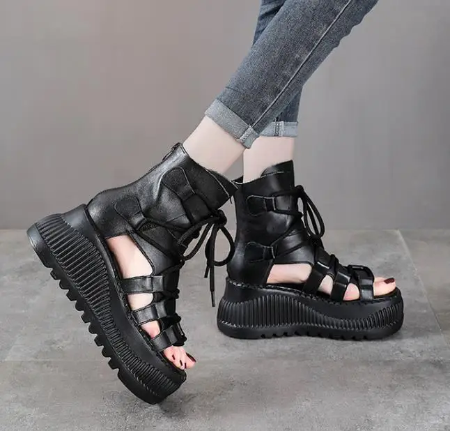 Bottines ethniques en cuir vér - Ethnic Fashion Style avis et prix