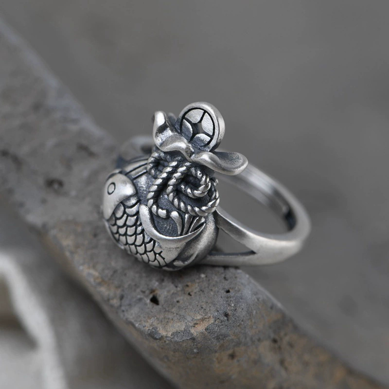 Bague Koi style chinois porte- - Ethnic Wear Men'S Fashion avis et prix
