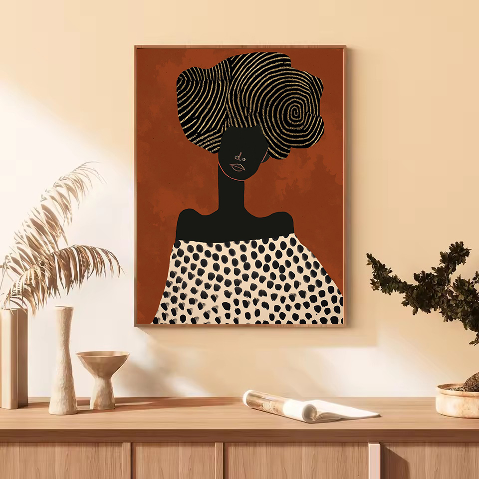 Affiche sur toile abstraite de - Ethnic Contemporary Fashion avis et prix