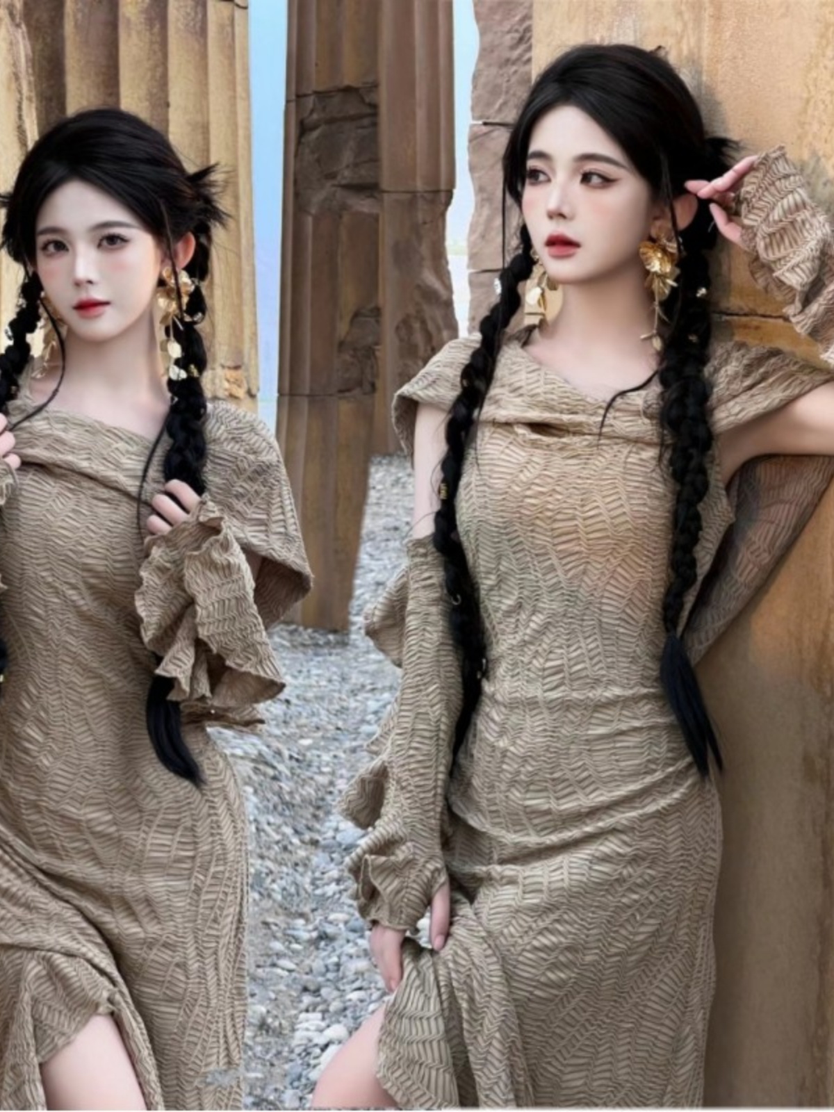 Robe longue sur le thème du dé - Ethnic Clothing & Online Fashion Store Khaadi Uk avis et prix