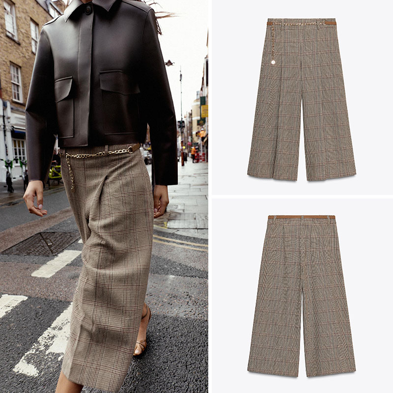 Taille haute ample Plaid longu - Ethnic Clothing & Online Fashion Store Khaadi Uk avis et prix