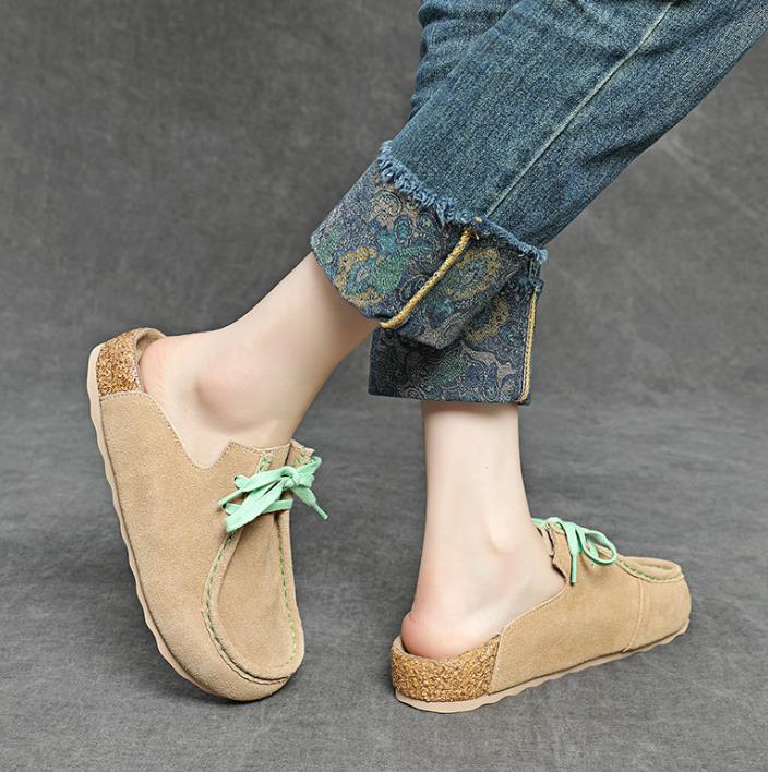 Pantoufles compensées en cuir  - Ethnic Fashion Style avis et prix