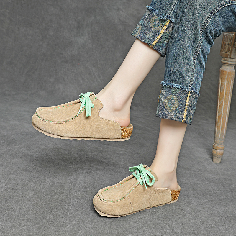 Pantoufles compensées en cuir  - Ethnic Fashion Style avis et prix