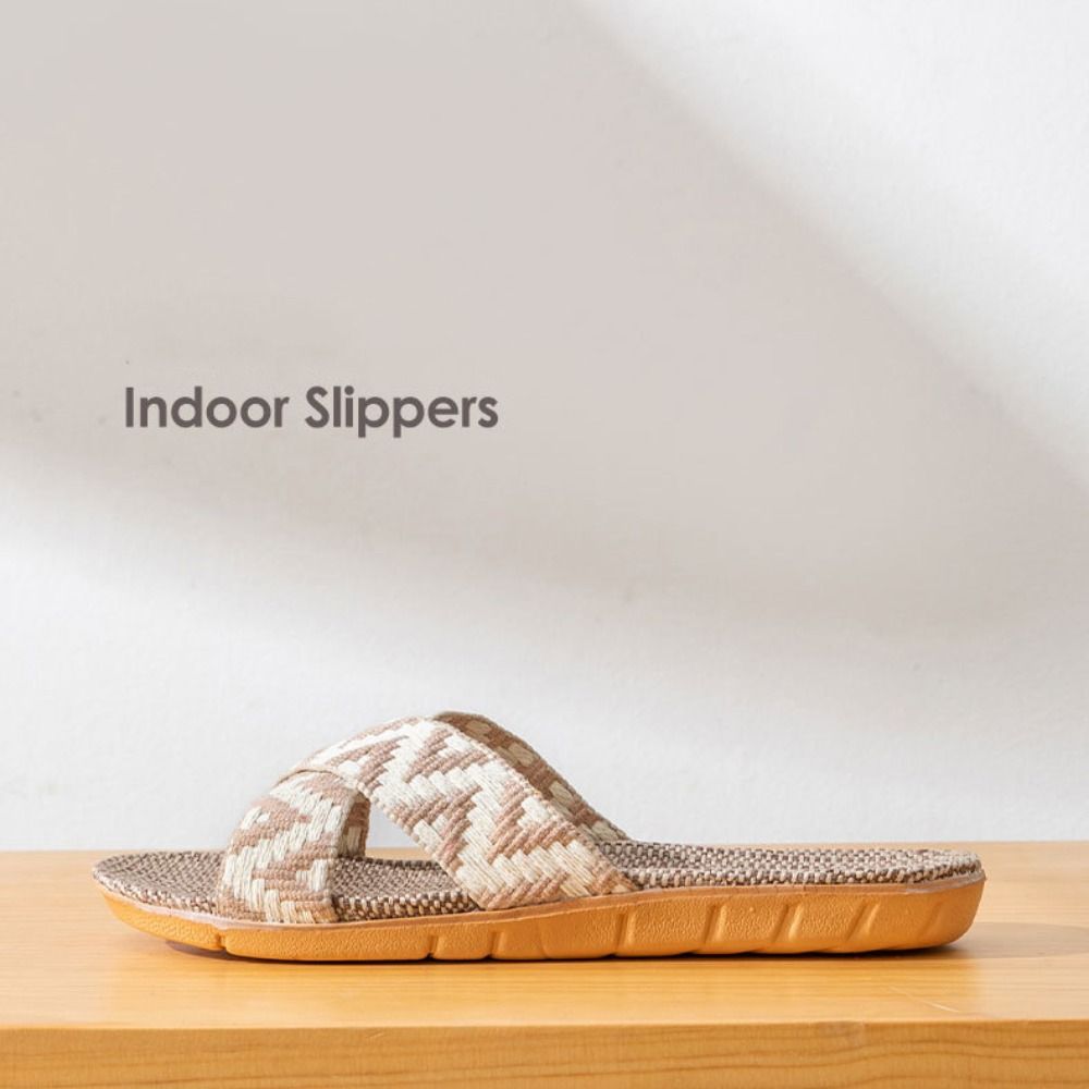 Chaussons croisés en lin style - Ethnic Fashion Style avis et prix